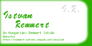 istvan remmert business card